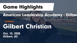 American Leadership Academy - Gilbert  vs Gilbert Christian  Game Highlights - Oct. 15, 2020
