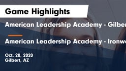 American Leadership Academy - Gilbert  vs American Leadership Academy - Ironwood Game Highlights - Oct. 20, 2020