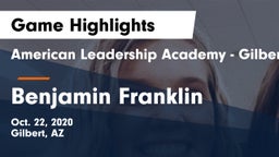 American Leadership Academy - Gilbert  vs Benjamin Franklin  Game Highlights - Oct. 22, 2020
