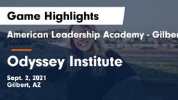 American Leadership Academy - Gilbert  vs Odyssey Institute Game Highlights - Sept. 2, 2021