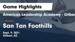 American Leadership Academy - Gilbert  vs San Tan Foothills  Game Highlights - Sept. 9, 2021