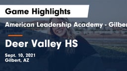 American Leadership Academy - Gilbert  vs Deer Valley HS Game Highlights - Sept. 10, 2021