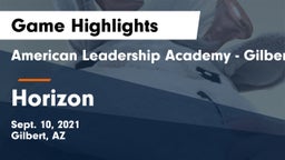 American Leadership Academy - Gilbert  vs Horizon  Game Highlights - Sept. 10, 2021