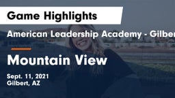 American Leadership Academy - Gilbert  vs Mountain View  Game Highlights - Sept. 11, 2021