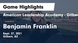 American Leadership Academy - Gilbert  vs Benjamin Franklin  Game Highlights - Sept. 27, 2021