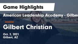 American Leadership Academy - Gilbert  vs Gilbert Christian  Game Highlights - Oct. 2, 2021