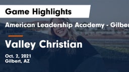 American Leadership Academy - Gilbert  vs Valley Christian  Game Highlights - Oct. 2, 2021