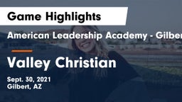 American Leadership Academy - Gilbert  vs Valley Christian  Game Highlights - Sept. 30, 2021