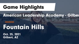 American Leadership Academy - Gilbert  vs Fountain Hills  Game Highlights - Oct. 25, 2021