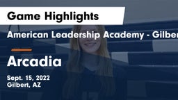 American Leadership Academy - Gilbert  vs Arcadia  Game Highlights - Sept. 15, 2022