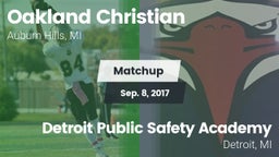 Matchup: Oakland Christian vs. Detroit Public Safety Academy  2016