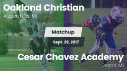 Matchup: Oakland Christian vs. Cesar Chavez Academy  2016