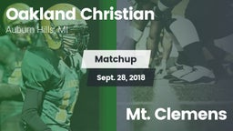 Matchup: Oakland Christian vs. Mt. Clemens 2018