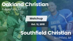 Matchup: Oakland Christian vs. Southfield Christian  2018