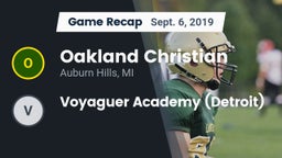 Recap: Oakland Christian  vs. Voyaguer Academy (Detroit) 2019