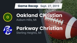 Recap: Oakland Christian  vs. Parkway Christian  2019