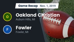 Recap: Oakland Christian  vs. Fowler  2019