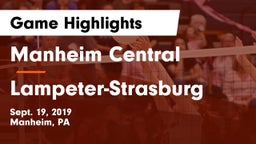 Manheim Central  vs Lampeter-Strasburg Game Highlights - Sept. 19, 2019