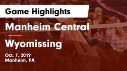 Manheim Central  vs Wyomissing Game Highlights - Oct. 7, 2019