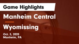 Manheim Central  vs Wyomissing  Game Highlights - Oct. 3, 2020