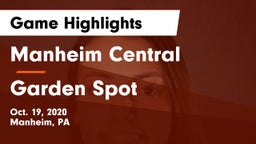 Manheim Central  vs Garden Spot  Game Highlights - Oct. 19, 2020