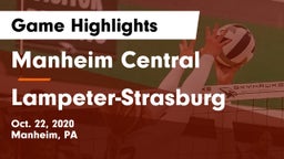 Manheim Central  vs Lampeter-Strasburg  Game Highlights - Oct. 22, 2020