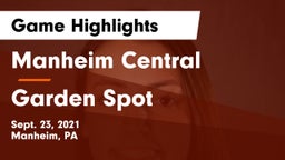 Manheim Central  vs Garden Spot  Game Highlights - Sept. 23, 2021