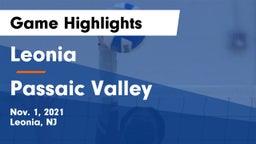Leonia  vs Passaic Valley  Game Highlights - Nov. 1, 2021