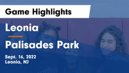 Leonia  vs Palisades Park  Game Highlights - Sept. 16, 2022