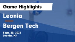 Leonia  vs Bergen Tech  Game Highlights - Sept. 20, 2022