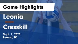 Leonia  vs Cresskill Game Highlights - Sept. 7, 2023