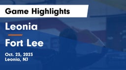 Leonia  vs Fort Lee  Game Highlights - Oct. 23, 2023