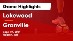 Lakewood  vs Granville  Game Highlights - Sept. 27, 2021