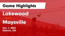 Lakewood  vs Maysville  Game Highlights - Oct. 1, 2022