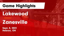 Lakewood  vs Zanesville  Game Highlights - Sept. 8, 2022