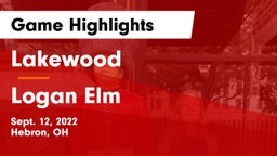 Lakewood  vs Logan Elm  Game Highlights - Sept. 12, 2022