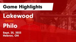 Lakewood  vs Philo  Game Highlights - Sept. 25, 2023