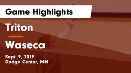 Triton  vs Waseca  Game Highlights - Sept. 9, 2019