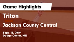 Triton  vs Jackson County Central  Game Highlights - Sept. 15, 2019