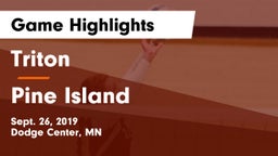 Triton  vs Pine Island  Game Highlights - Sept. 26, 2019