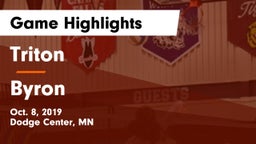 Triton  vs Byron  Game Highlights - Oct. 8, 2019