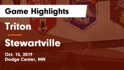 Triton  vs Stewartville Game Highlights - Oct. 15, 2019