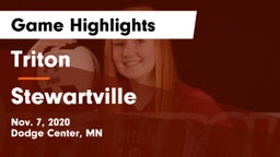 Triton  vs Stewartville  Game Highlights - Nov. 7, 2020