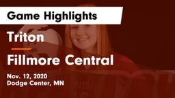 Triton  vs Fillmore Central  Game Highlights - Nov. 12, 2020