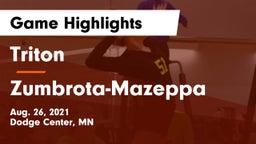 Triton  vs Zumbrota-Mazeppa  Game Highlights - Aug. 26, 2021