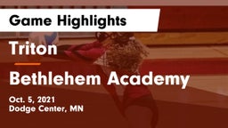 Triton  vs Bethlehem Academy  Game Highlights - Oct. 5, 2021