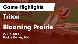 Triton  vs Blooming Prairie  Game Highlights - Oct. 7, 2021