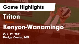 Triton  vs Kenyon-Wanamingo Game Highlights - Oct. 19, 2021