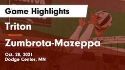 Triton  vs Zumbrota-Mazeppa  Game Highlights - Oct. 28, 2021