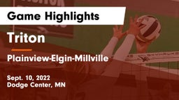 Triton  vs Plainview-Elgin-Millville  Game Highlights - Sept. 10, 2022